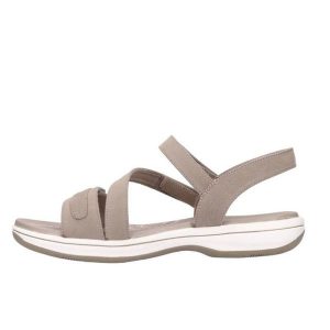 Sandały SKECHERS BAYSHORE Brązowy. Brązowe sandały Skechers, bez wzorów, z syntetyku, bez obcasa, bez zapięcia. Za 234,99 zł.