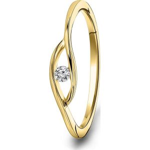 Diamant Exquis Złoty pierścionek z diamentem rozmiar: 56. Żółte pierścionki Diamant Exquis, z diamentem, złote. Za 1 087,99 zł.