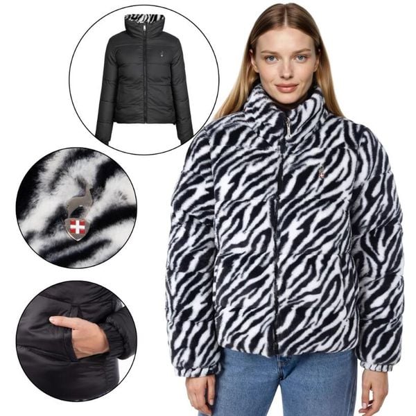 Kurtka dwustronna damska AULP VEREV Ciepła Puchowa. Kurtki Aulp, na zimę, bez wzorów, z puchu, bez kaptura. W wyprzedaży za 299,99 zł.