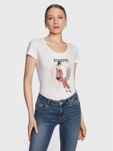 Liu Jo T-Shirt WA3288 J5923 Biały Regular Fit. Białe t-shirty Liu Jo, s, bez wzorów, z bawełny, bez kołnierzyka, bez ramiączek. Za 249,99 zł.