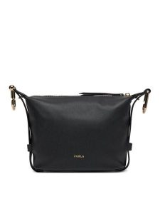 Furla Torebka Nuvola Mini WE00725 BX2045 O6000 Czarny. Czarne torebki klasyczne Furla, bez wzorów, ze skóry, bez dodatków. Za 629,99 zł.