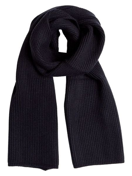 MOSS COPENHAGEN Szal "Rachelle" w kolorze granatowym rozmiar: onesize. Niebieskie szaliki Moss Copenhagen, bez wzorów, z materiału. Za 130,45 zł.