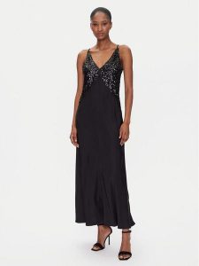 DAY BIRGER ÉT MIKKELSEN Sukienka koktajlowa Priya DAY65243521 Czarny Regular Fit. Czarne sukienki DAY Birger et Mikkelsen, bez wzorów, z syntetyku, wizytowe, bez kołnierzyka, bez ramiączek. Za 699,99 zł.