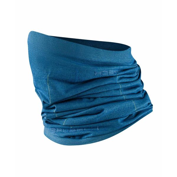Komin trekkingowy z wełną merino unisex Brubeck. Niebieskie szaliki Brubeck, bez wzorów, z elastanu. Za 72,99 zł.