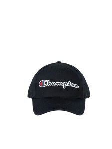 Czapka z daszkiem bejsbolówka damska. Czarne czapki Champion, bez wzorów, z bawełny. Za 93,00 zł.