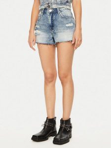 One Teaspoon Szorty jeansowe Bowies 26723 Niebieski Regular Fit. Niebieskie szorty One Teaspoon, bez wzorów, z bawełny. Za 299,99 zł.