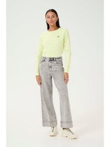 Kaffe Koszulka w kolorze żółtym rozmiar: XXL. Żółte bluzki Kaffe, xxl, bez wzorów, bez kołnierzyka, bez ramiączek. Za 69,75 zł.