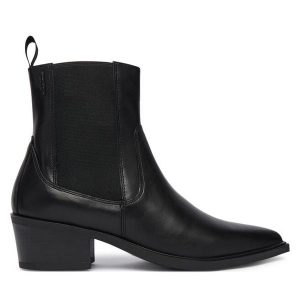 Sztyblety Vagabond Shoemakers. Czarne botki Vagabond Shoemakers, bez wzorów, bez obcasa, na płaskiej podeszwie, bez zapięcia. Za 579,99 zł.