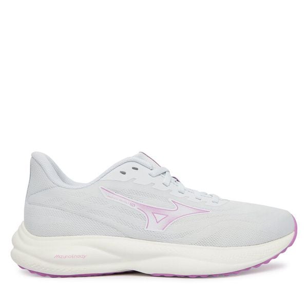 Buty do biegania Mizuno. Niebieskie buty sportowe Mizuno, bez wzorów, bez zapięcia, do biegania. Za 429,99 zł.