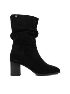 Beverly Hills Polo Club Botki CEO-WI44-BREEZE-01 Czarny. Czarne botki Beverly Hills Polo Club, bez wzorów, ze skóry, bez obcasa, na słupku, bez zapięcia. Za 469,99 zł.