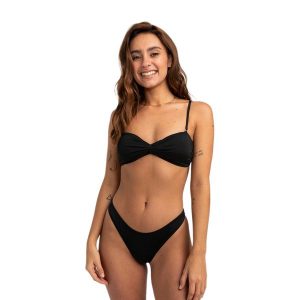 Dół do stroju kąpielowego Billabong Sol Searcher Hike. Czarne bikini Billabong, bez wzorów. Za 47,99 zł.
