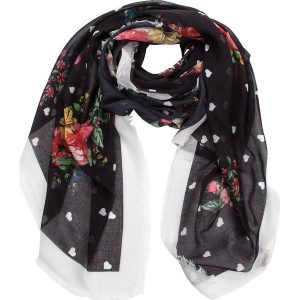 Chusta TWINSET - Kafia AA8P1S St. Flori Nero 02936. Apaszki i chusty marki Twinset. W wyprzedaży za 249,00 zł.