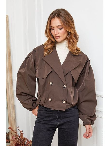 Joséfine Kurtka przejściowa "Johaz" w kolorze brązowym rozmiar: L. Brązowe kurtki Joséfine, l, bez wzorów, bez kaptura. Za 165,71 zł.