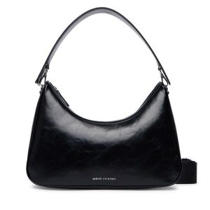 Torebka Armani Exchange. Czarne torebki klasyczne Armani Exchange, bez wzorów, bez dodatków. Za 589,99 zł.