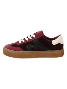 GANT Footwear Skórzane sneakersy "Carroly" w kolorze czarno-czerwonym rozmiar: 42. Czarne trampki GANT Footwear, bez wzorów, ze skóry, bez zapięcia. Za 220,12 zł.