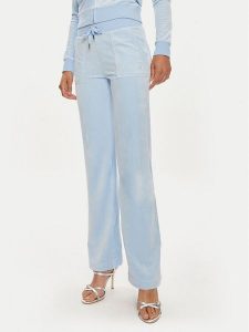 Juicy Couture Spodnie dresowe Del Ray JCAP180 Niebieski Straight Fit. Niebieskie spodnie dresowe Juicy Couture, l, bez wzorów, z dresówki. Za 429,99 zł.