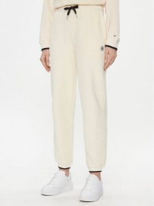 Tommy Hilfiger Spodnie dresowe WW0WW40602 Écru Regular Fit. Spodnie dresowe TOMMY HILFIGER, l, bez wzorów, z bawełny. Za 429,99 zł.