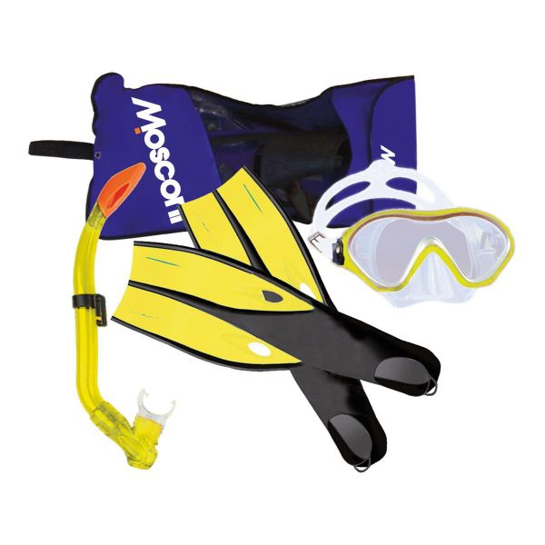Zestaw Do Nurkowania Mosconi Bora Junior Snorkeling Trio – Rozmiar Xxs. Żółte rurki MOSCONI. Za 1 427,89 zł.