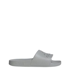 Klapki basenowe dla dorosłych Adidas Adilette Aqua. Szare klapki ADIDAS, bez wzorów, bez obcasa. Za 89,99 zł.