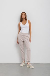 LEKKIE SPODNIE CELINE BEŻOWE XL - Flawless. Brązowe spodnie dresowe Flawless, s, bez wzorów, z bawełny. Za 248,00 zł.