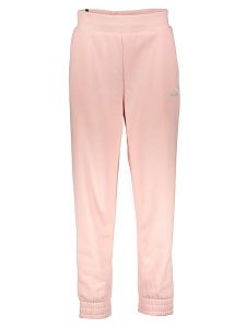 Puma Spodnie dresowe "Essentials Plus Embroidery" w kolorze jasnoróżowym rozmiar: M. Różowe spodnie dresowe Puma, m, bez wzorów, z dresówki. Za 131,74 zł.
