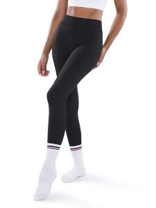 Athleas Legginsy sportowe "Ania" w kolorze czarnym rozmiar: L/XL. Czarne legginsy Athleas, l, bez wzorów, z materiału, z podwyższonym stanem, outdoorowe. Za 173,99 zł.