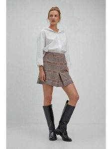 Josephine & Co Spódnica "Samantha" w kolorze brązowym rozmiar: 36. Brązowe spódnice Josephine & Co, bez wzorów, mini. Za 158,47 zł.