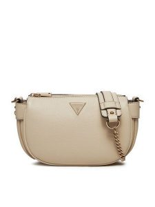 Guess Torebka HWBG95 19170 Beżowy. Brązowe listonoszki Guess, z aplikacjami, ze skóry, bez dodatków. Za 309,99 zł.