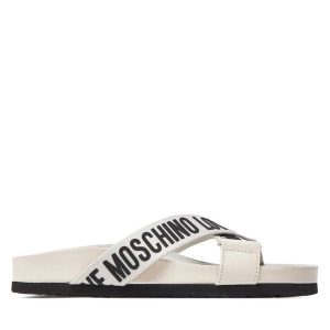 Klapki LOVE MOSCHINO. Klapki LOVE MOSCHINO, bez wzorów, bez obcasa. Za 389,99 zł.