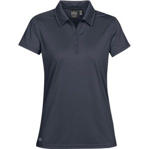 Damska Eclipse H2XDry Pique Polo. Niebieskie koszulki sportowe STORMTECH, bez wzorów, bez ramiączek. Za 89,99 zł.