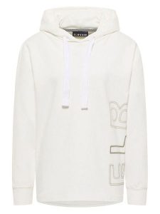 ELBSAND Bluza "Elna" w kolorze białym rozmiar: M. Białe bluzy ELBSAND, m, bez wzorów, z kapturem. Za 189,29 zł.