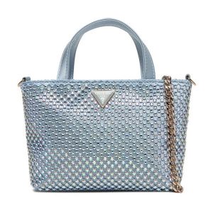 Torebka Guess. Niebieskie torebki wieczorowe Guess, z aplikacjami, bez dodatków. Za 589,99 zł.