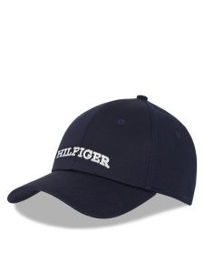 Tommy Hilfiger Czapka z daszkiem Hilfiger Prep Cap AW0AW16040 Granatowy. Niebieskie czapki TOMMY HILFIGER, bez wzorów, z materiału. Za 129,99 zł.