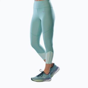 Legginsy damskie Mizuno Impulse Core 3/4. Niebieskie legginsy Mizuno, bez wzorów, z elastanu. Za 119,99 zł.