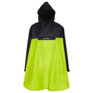 Poncho VAUDE Covero II. Czarne kurtki Vaude, bez wzorów, bez kaptura. Za 284,05 zł.