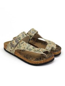 Calceo Japonki w kolorze zielono-żółtym rozmiar: 39. Żółte klapki Calceo, bez wzorów, z otwartym noskiem, bez obcasa. Za 187,07 zł.