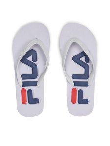 Fila Japonki Troy Slipper Wmn FFW0005.10004 Biały. Białe klapki Fila, bez wzorów, z tworzywa sztucznego, bez obcasa. Za 39,99 zł.
