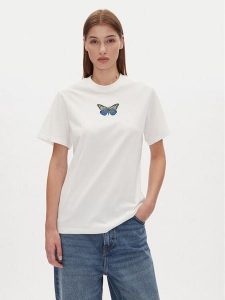 HUGO T-Shirt Vintage Tee 50537239 Biały Relaxed Fit. Białe t-shirty Hugo, s, bez wzorów, z bawełny, bez kołnierzyka, bez ramiączek. Za 139,99 zł.