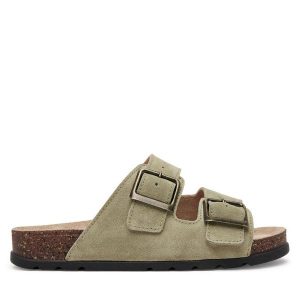 Klapki Panto Fino. Brązowe klapki Panto Fino, bez wzorów, bez obcasa. Za 209,99 zł.