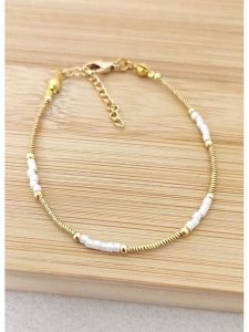 La Asena Pozłacana bransoletka rozmiar: onesize. Białe bransoletki La Asena, pozłacane. Za 34,99 zł.