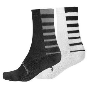 Skarpety Endura Coolmax Stripe 2 pary. Czarne skarpetki ENDURA, bez wzorów. Za 222,99 zł.