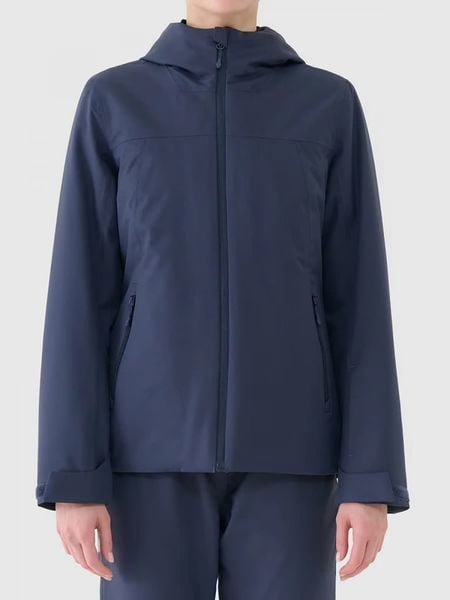 4F Kurtka narciarska w kolorze granatowym rozmiar: L. Niebieskie kurtki sportowe 4f, l, bez wzorów, z puchu, bez kaptura, narciarskie. Za 147,91 zł.