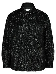 Steve Madden Kurtka koszulowa "Glitter Sweet" w kolorze czarnym rozmiar: S. Czarne kurtki Steve Madden, s, bez wzorów, bez kaptura. Za 100,99 zł.