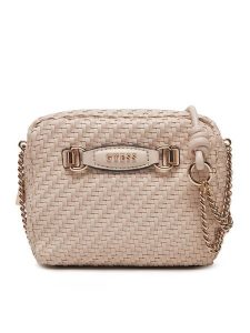 Guess Torebka HWWG95 30140 Beżowy. Brązowe listonoszki Guess, z aplikacjami, ze skóry, bez dodatków. Za 309,99 zł.