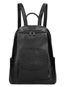 Wojas Skórzany plecak w kolorze czarnym - 28 x 32 x 14 cm rozmiar: onesize. Czarne plecaki Wojas. Za 372,45 zł.