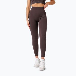 Legginsy treningowe damskie Carpatree Allure Seamless. Brązowe legginsy Carpatree, bez wzorów, z elastanu, długie. Za 269,99 zł.