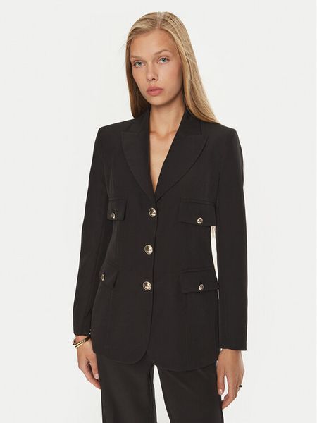 Maryley Marynarka 24IB156/43NE Czarny Regular Fit. Czarne marynarki i żakiety Maryley, xs, bez wzorów, z wiskozy. Za 309,99 zł.