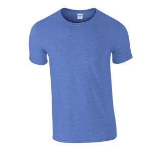Koszulka Softstyle Dla Dorosłych Unisex. Niebieskie bluzki GILDAN, xl, bez wzorów, sportowe, bez kołnierzyka, bez ramiączek. Za 33,99 zł.