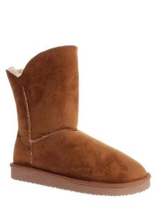 ISLAND BOOT Kozaki zimowe "Adeline" w kolorze jasnobrązowym rozmiar: 36. Brązowe botki Island Boot, na zimę, bez wzorów, z materiału, bez obcasa, bez zapięcia. Za 114,44 zł.