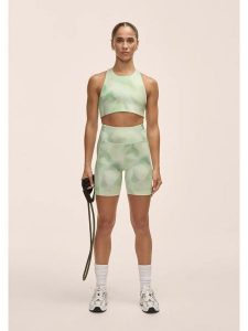 Legginsy Kolarki Damskie Casall Wysoki Stan. Zielone legginsy Casall, bez wzorów, z materiału, z podwyższonym stanem, długie. Za 239,00 zł.